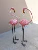 Flamboyant Flamingo Garden Stakes (Set of 2)