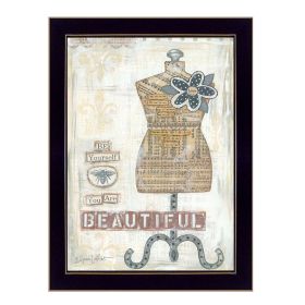 "Beautiful" By Annie LaPoint, Printed Wall Art, Ready To Hang Framed Poster, Black Frame