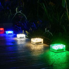 6-Pack Solar Powered Ice Bricks Path Lights Outdoor Lights