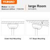 YUHAO 60 in. Indoor Farmhouse Brown Walnut Wood Ceiling Fan with Remote Control for Living Room or Patio