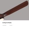 52 in. Outdoor&Indoor 3 Blades Walnut Wood Ceiling Fan with Light and DC Reversible Motor, Remote Control included