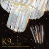 Crystal Chandelier Modern Chandeliers Lights Fixture Hanging Pendant Light Fixture for Dining Room Bedroom Living Room Dia 19.7 Inch