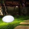 Outdoor Solar Powered Cobblestone Lawn Light Path Light for Garden Yard Terrance Patio