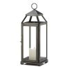 Medium Brushed Pewter Lantern