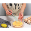 Silicone Cook Utensils;  5 Piece Kitchen Cooking Set;  Includes Large Spatula;  Small Spatula;  Grease Brush;  Food Clamp;  Whisk