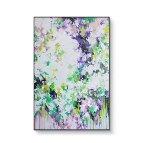 100% Unique Abstract Wall Art Hand Painted Personality Painting Beautiful On Canvas Modern Flower Pictures Home Decoration (size: 60x90cm)