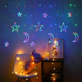 LED Fairy String Window Curtain Lights Star Christmas Xmas Party Home Indoor (Type: type four)