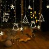 LED Fairy String Window Curtain Lights Star Christmas Xmas Party Home Indoor