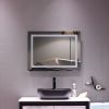 4 Size Bathroom LED Vanity Mirror Wall Mounted Makeup Mirror with Light (Horizontal/Vertiacl)