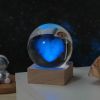 Cosmos Series Crystal Ball Night Lights; Milky Way; Moon; Desktop Bedroom Small Ornaments; Creative Valentine's Day Gifts Birthday Gifts